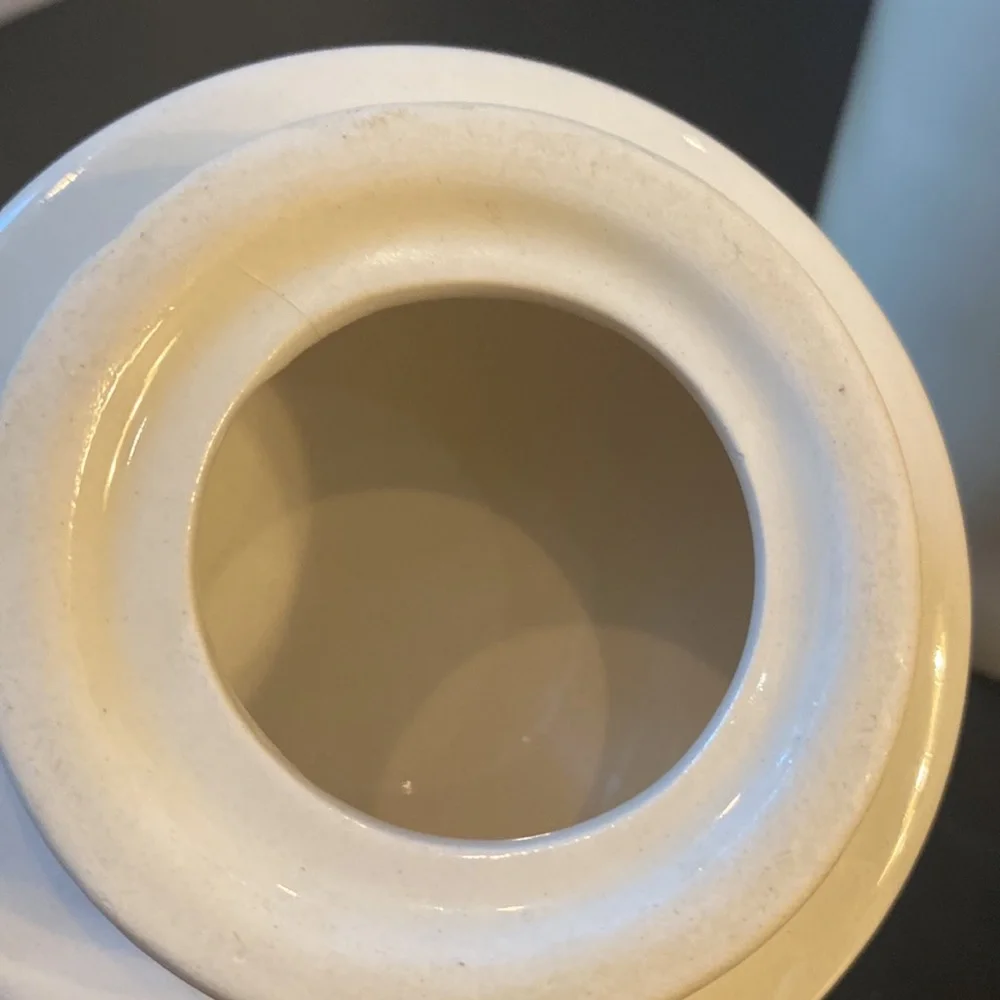 RAE DUNN HOLD medium 8” ceramic canister snack jar